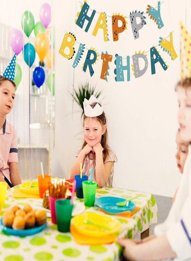 Chictry Dinosaur Theme Party Dino Dinosaur Birthday Banner for Kids Boys Baby shower - Image 4